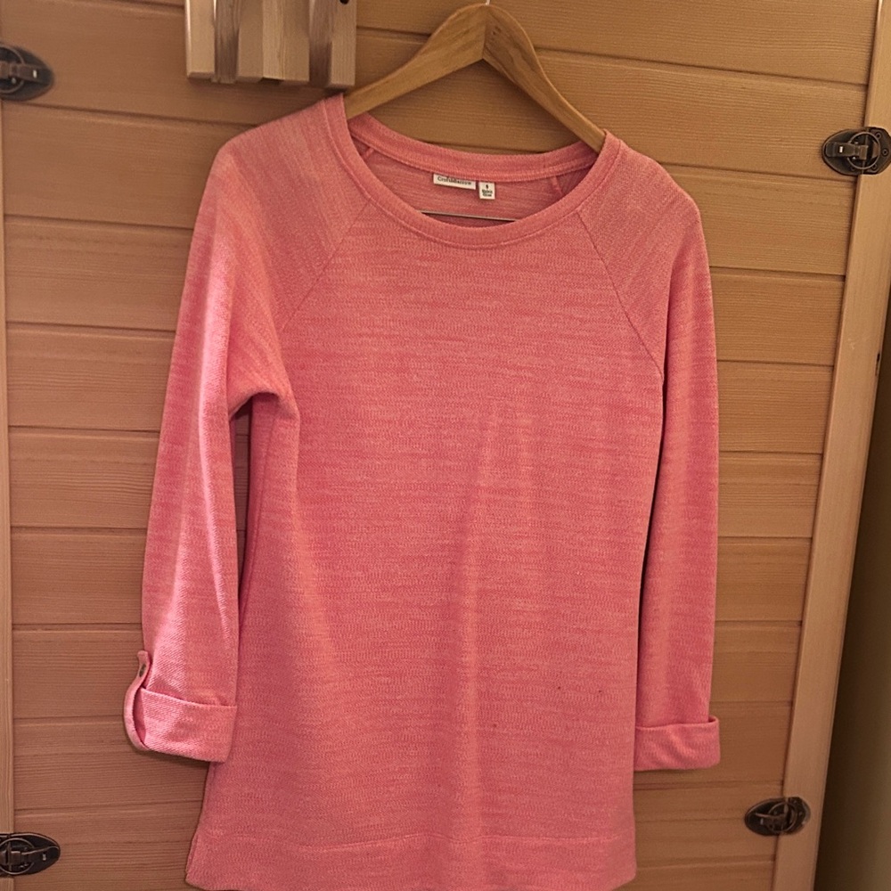 croft & barrow Pink Long Sleeve Knit Top